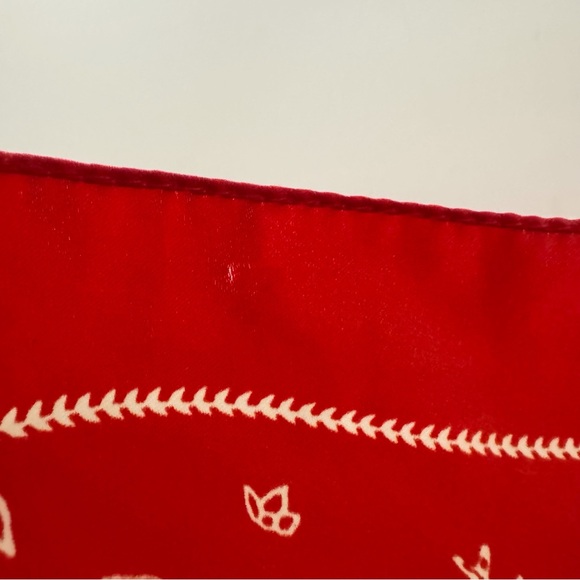 Zara Red Bandana Style Scarf - Picture 10 of 11